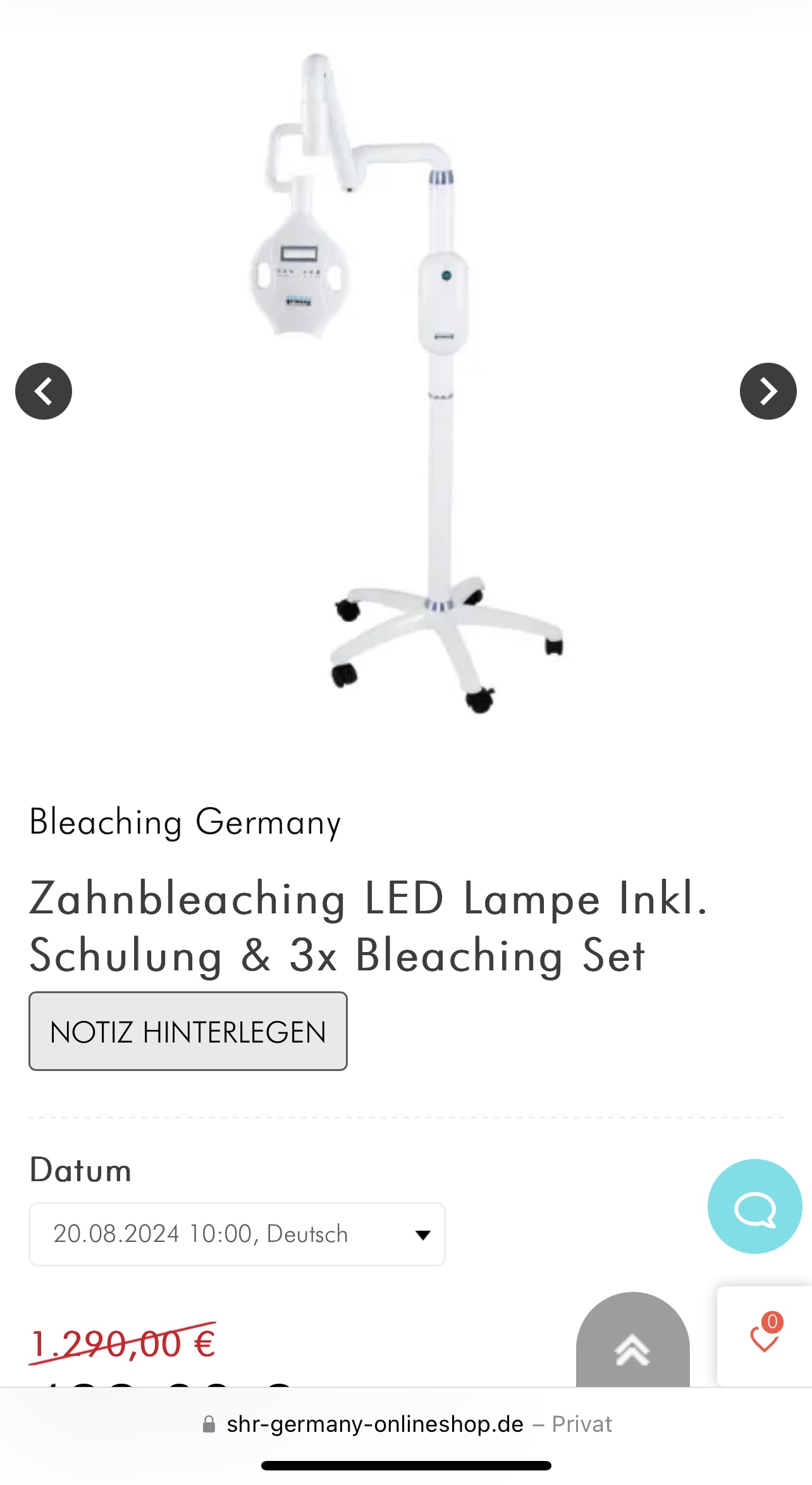 Zahnbleaching System von der Marke SHR wie neu !!