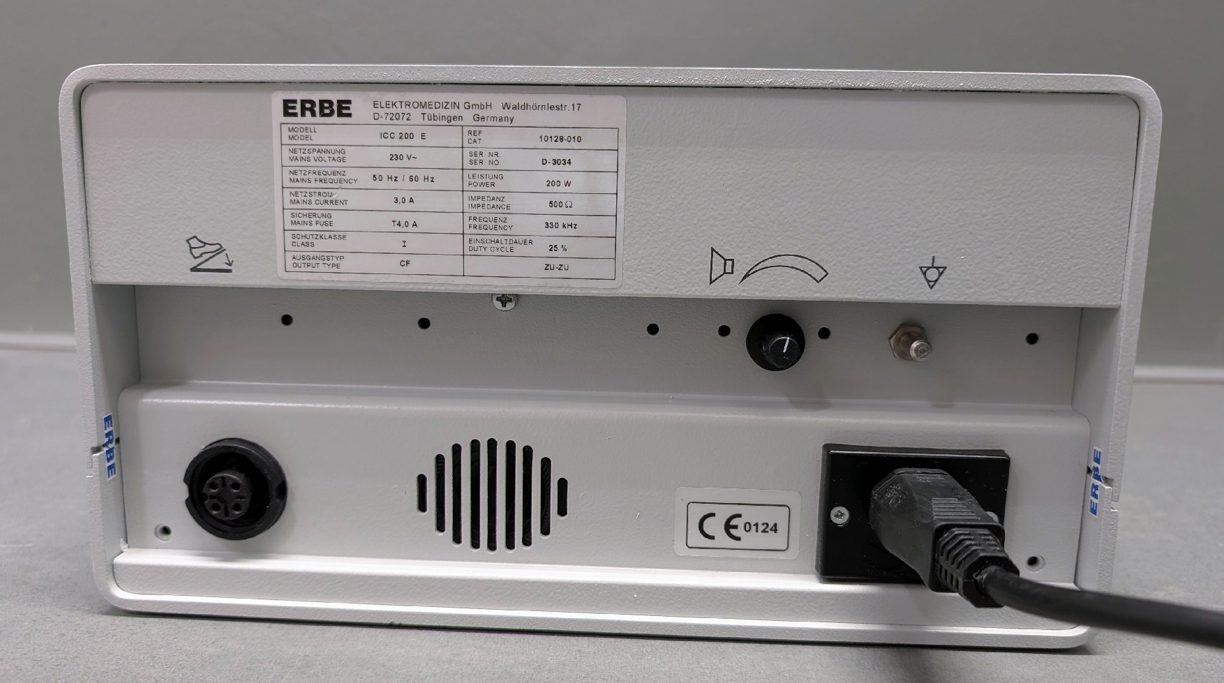 Erbe ICC 200 HF-Chirurgiegerät Prüfprotokoll - Bild 4