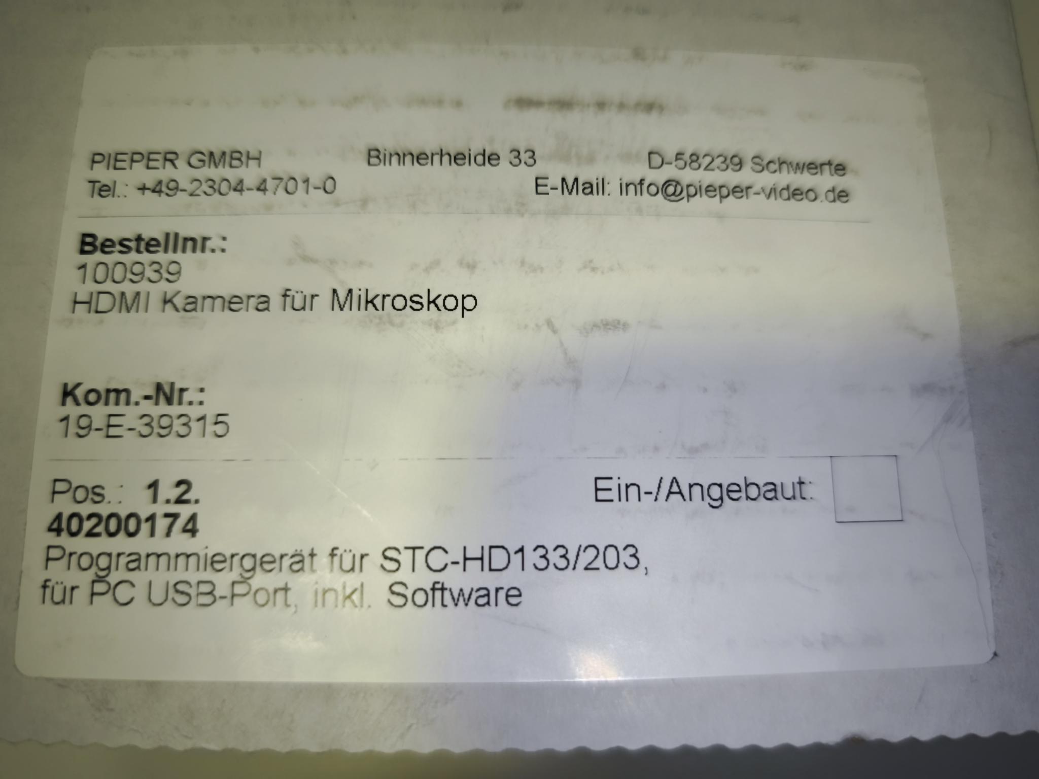 Digitalkamera für Mikroskop