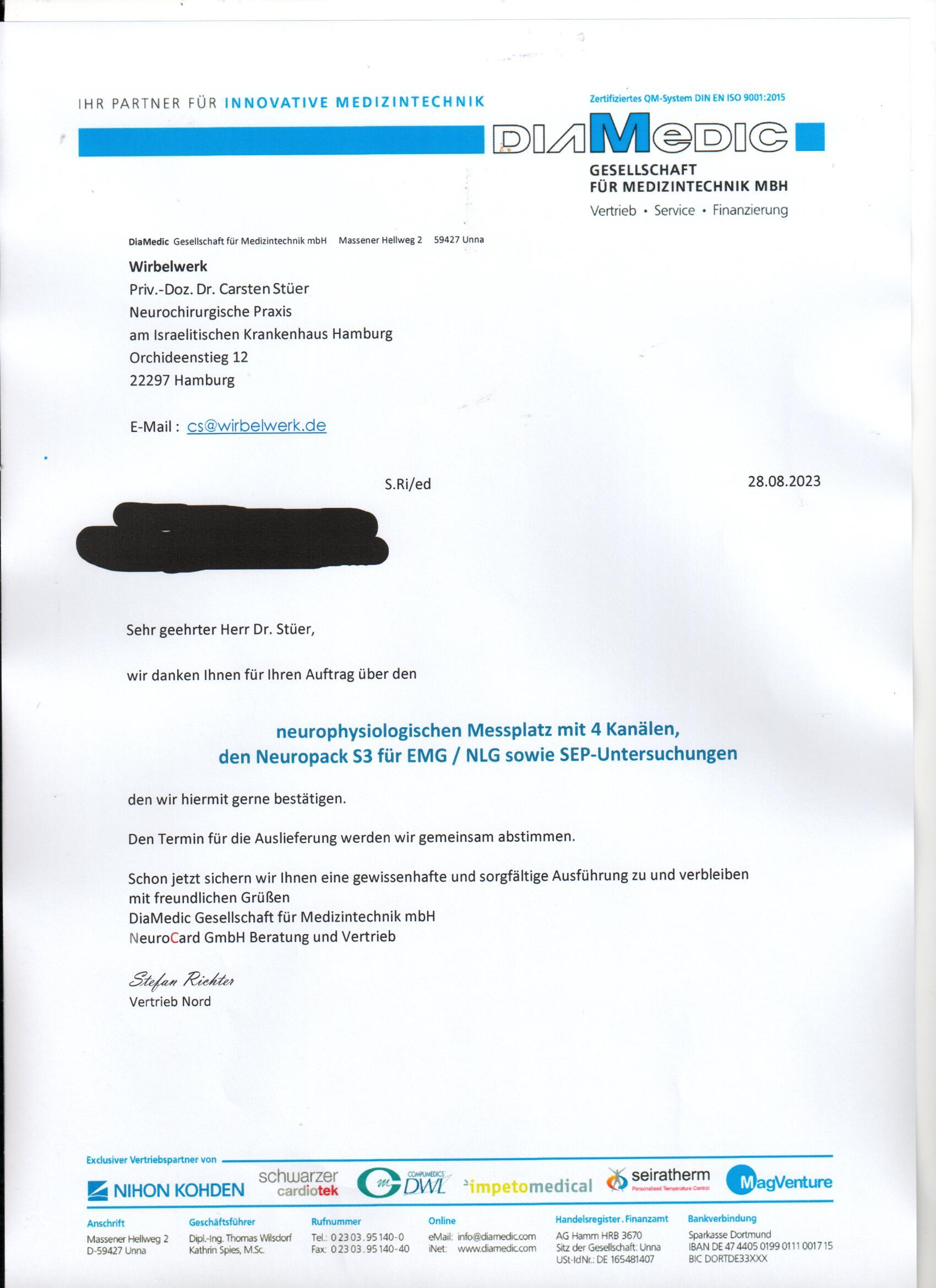 Neurophysiologischen Messplatz 