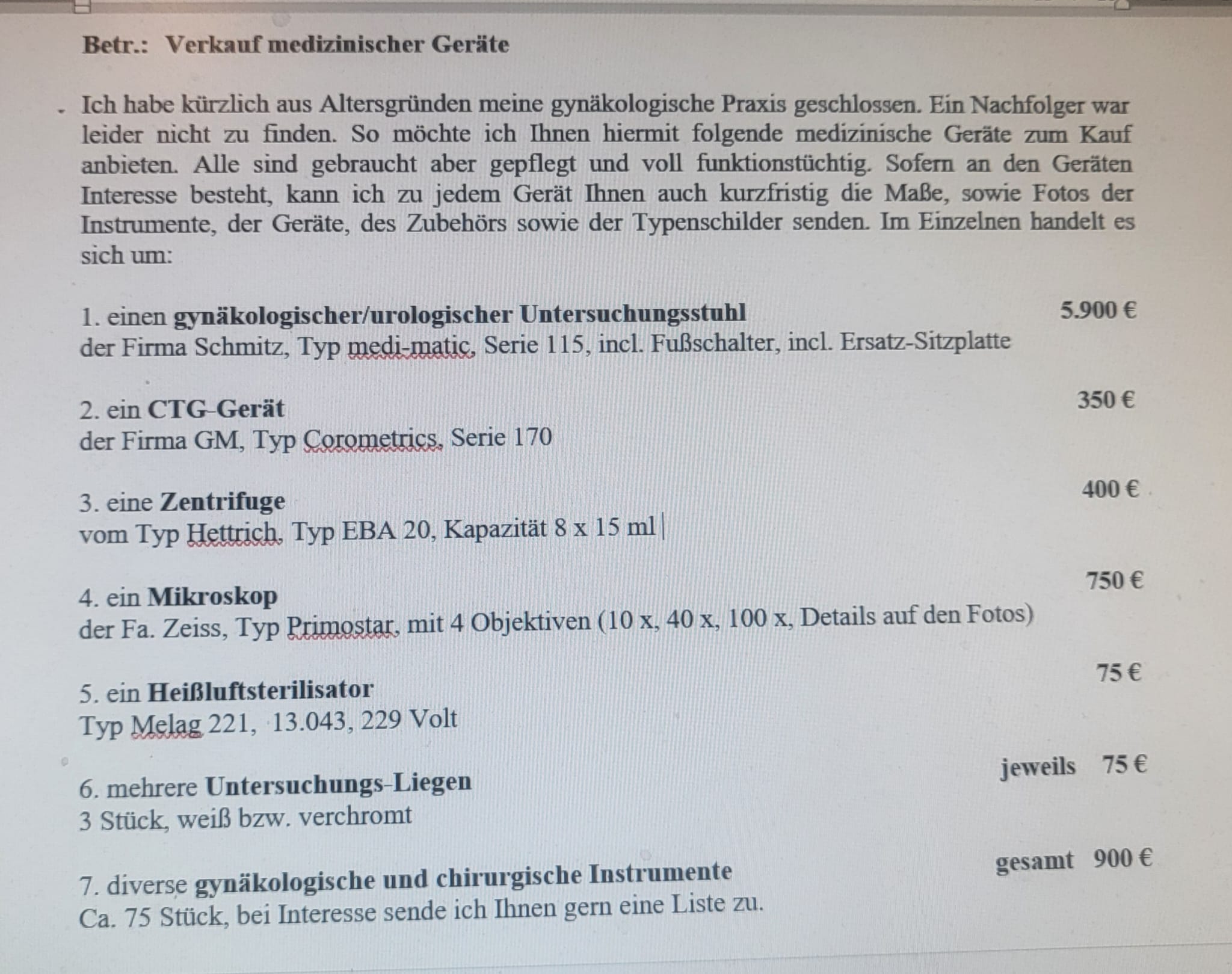 diverse medizinische Geräte und Instrumente - Bild 2