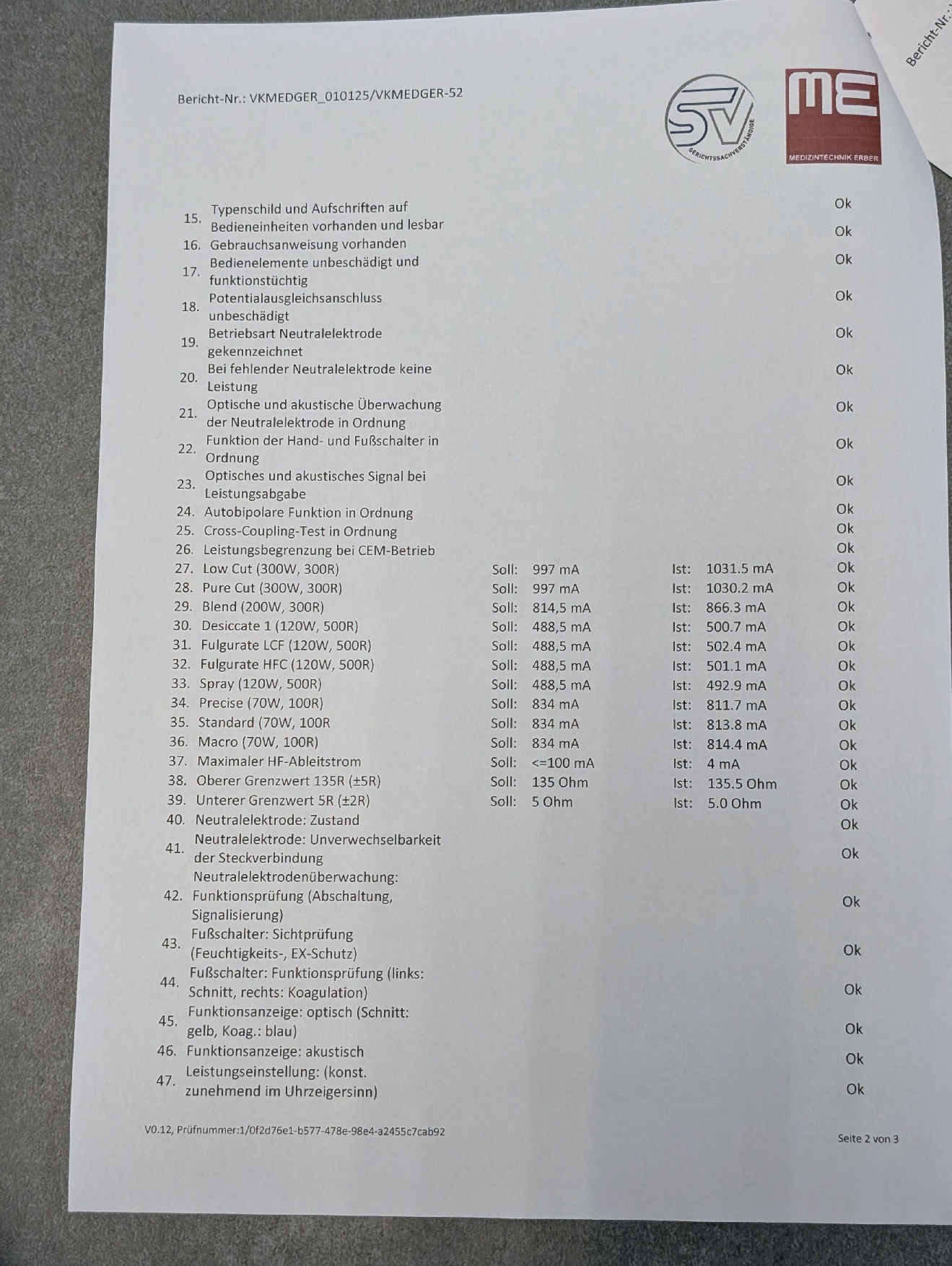 Covidien Valleylab Force FX-CS mit Prüfprotokoll - Bild 6