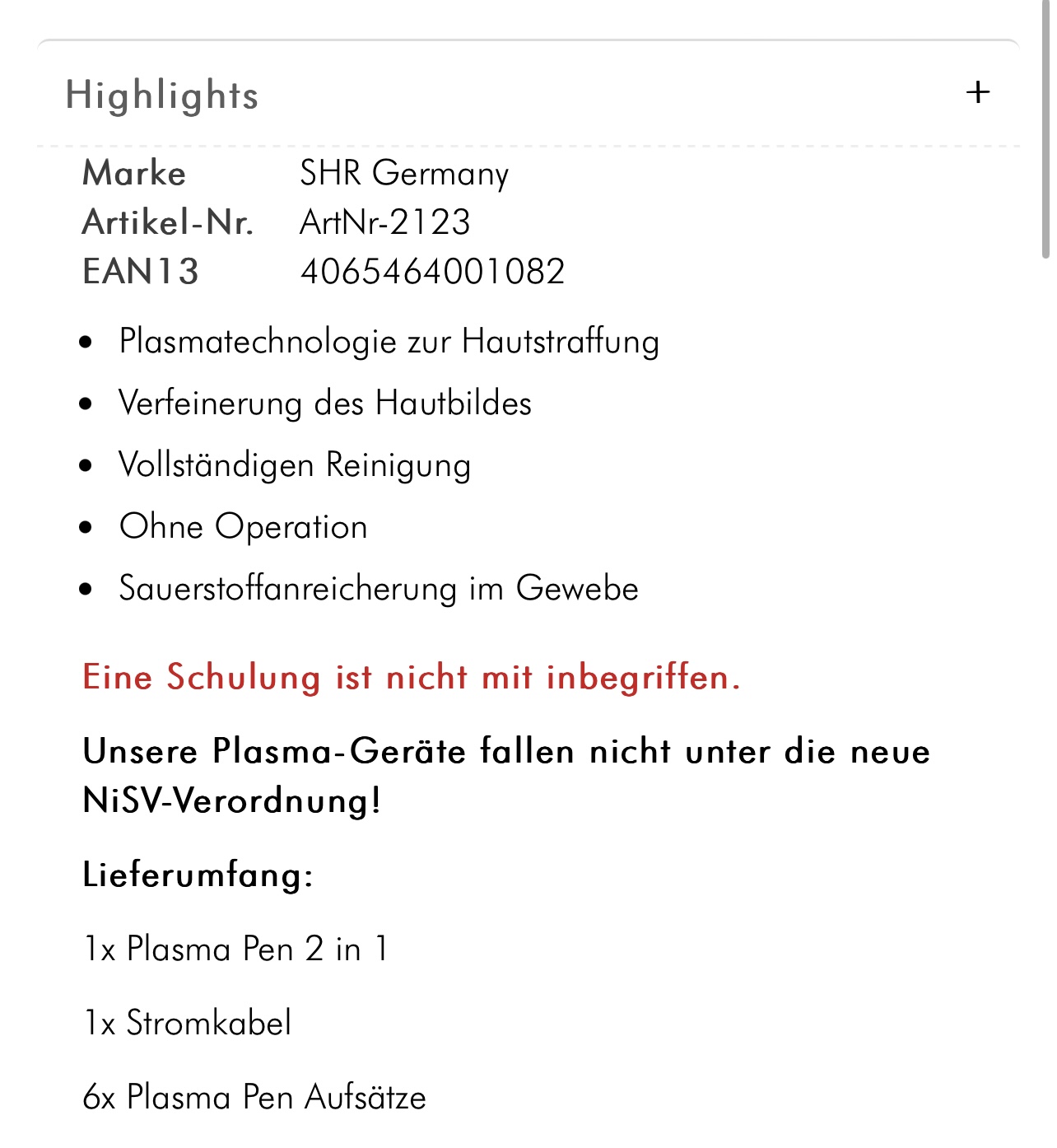 Plasmastift zur Hautstraffung von der Marke SHR - Bild 2