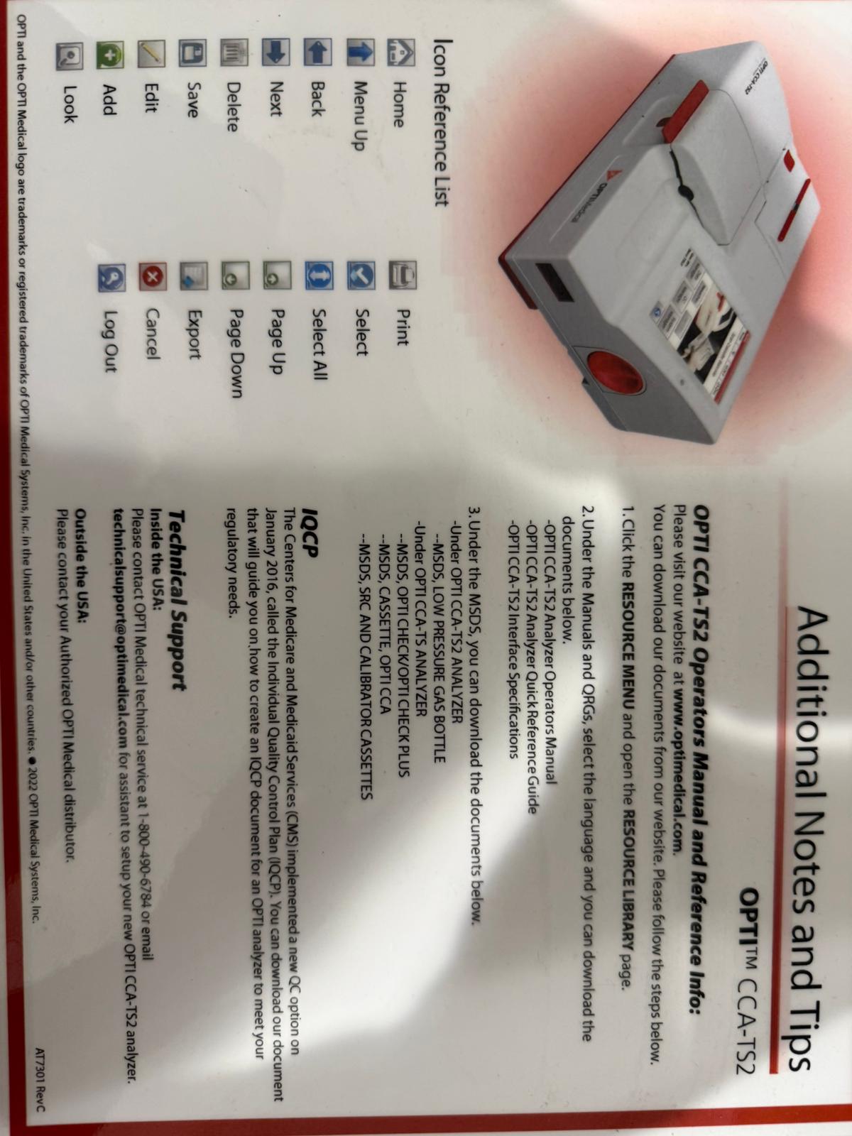 OPTI CCA-TS2 Blutgasanalysegerät - Bild 3