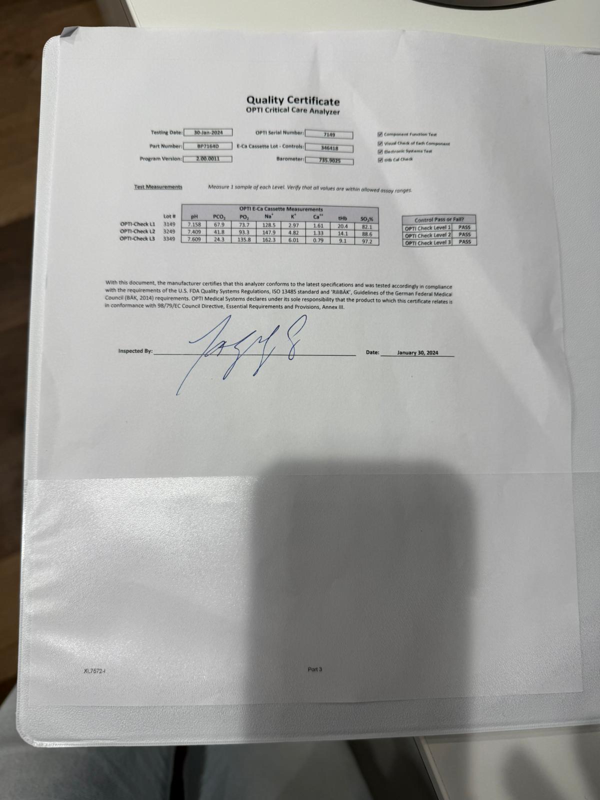 OPTI CCA-TS2 Blutgasanalysegerät - Bild 5