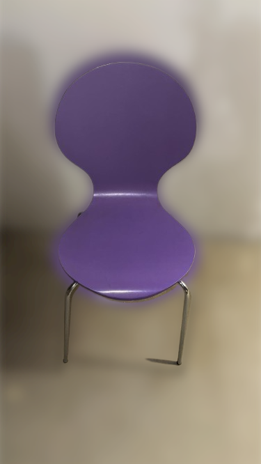 Patientenstuhl aus Holz Lila