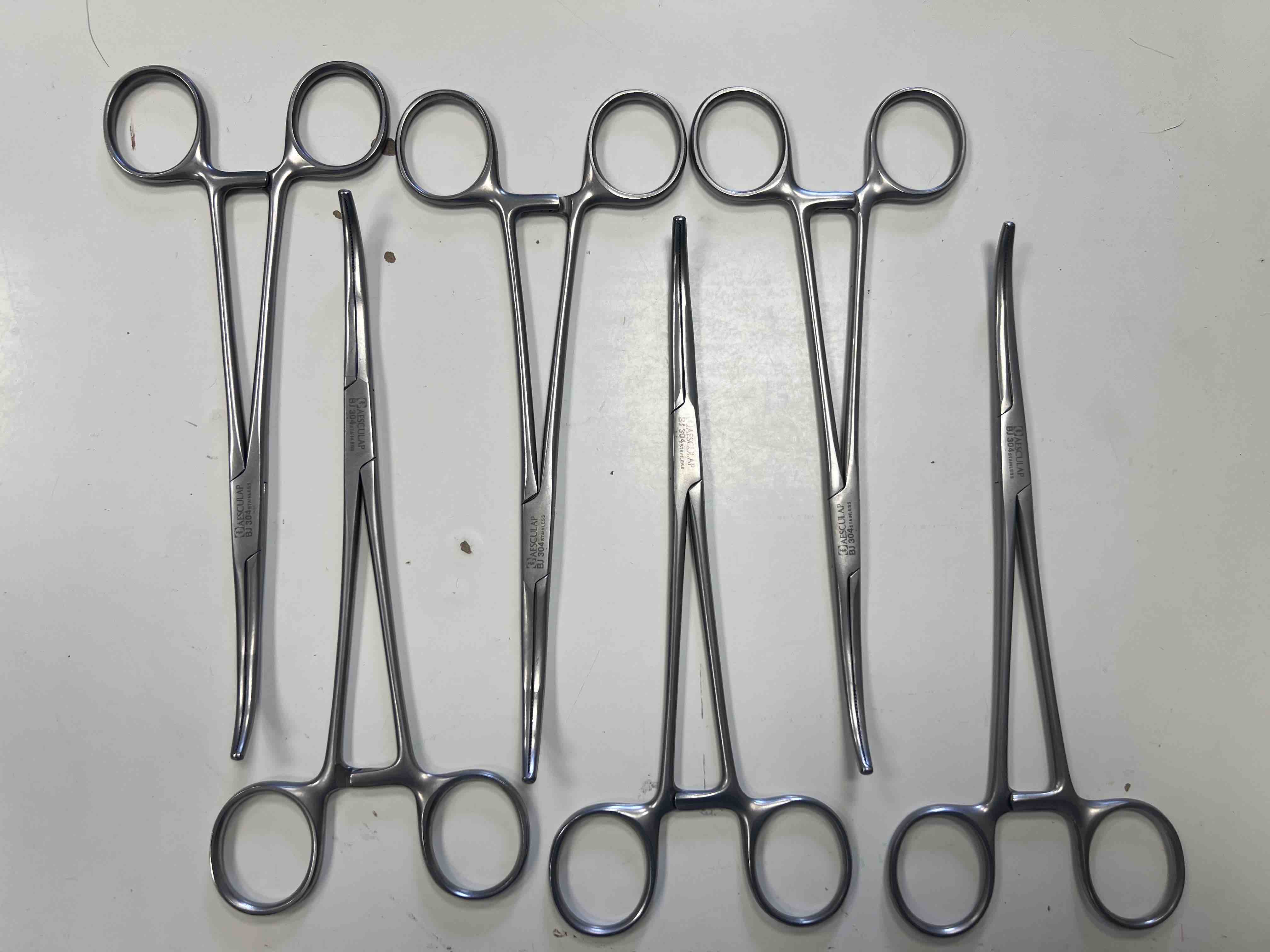 6 Peritonäumklemmen Aesculap BJ304