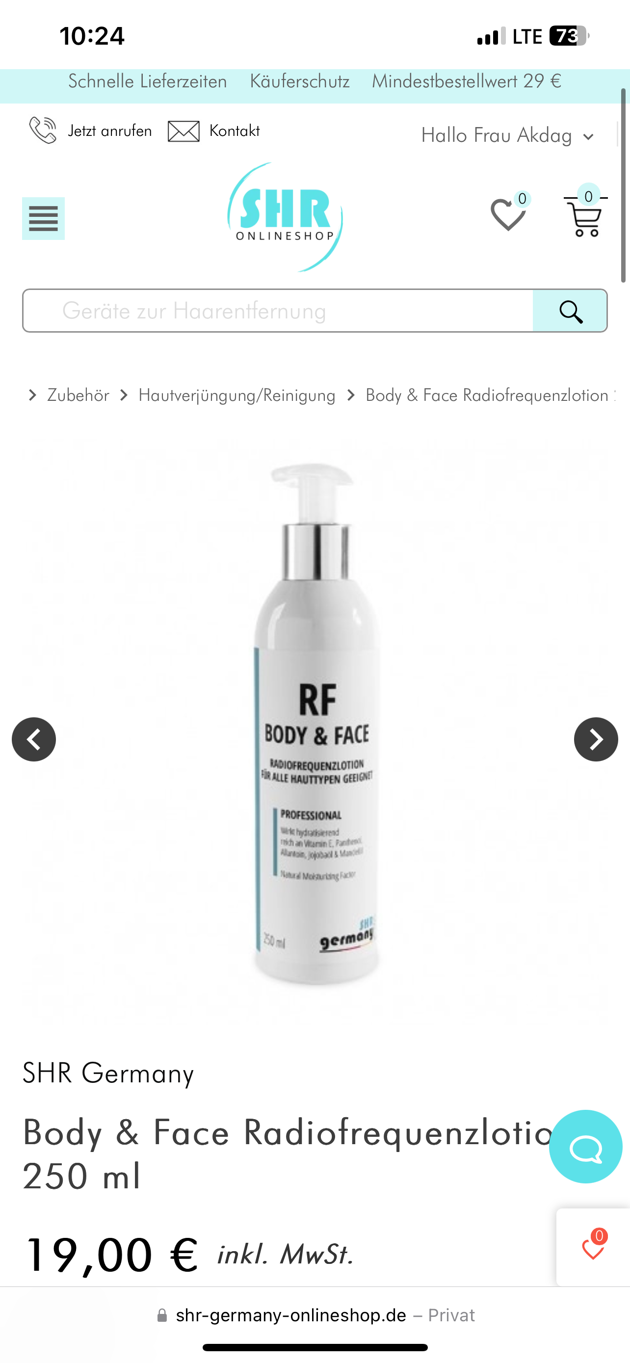 Aqua Facial Gerät von der Marke SHR wie neu !! - Bild 3