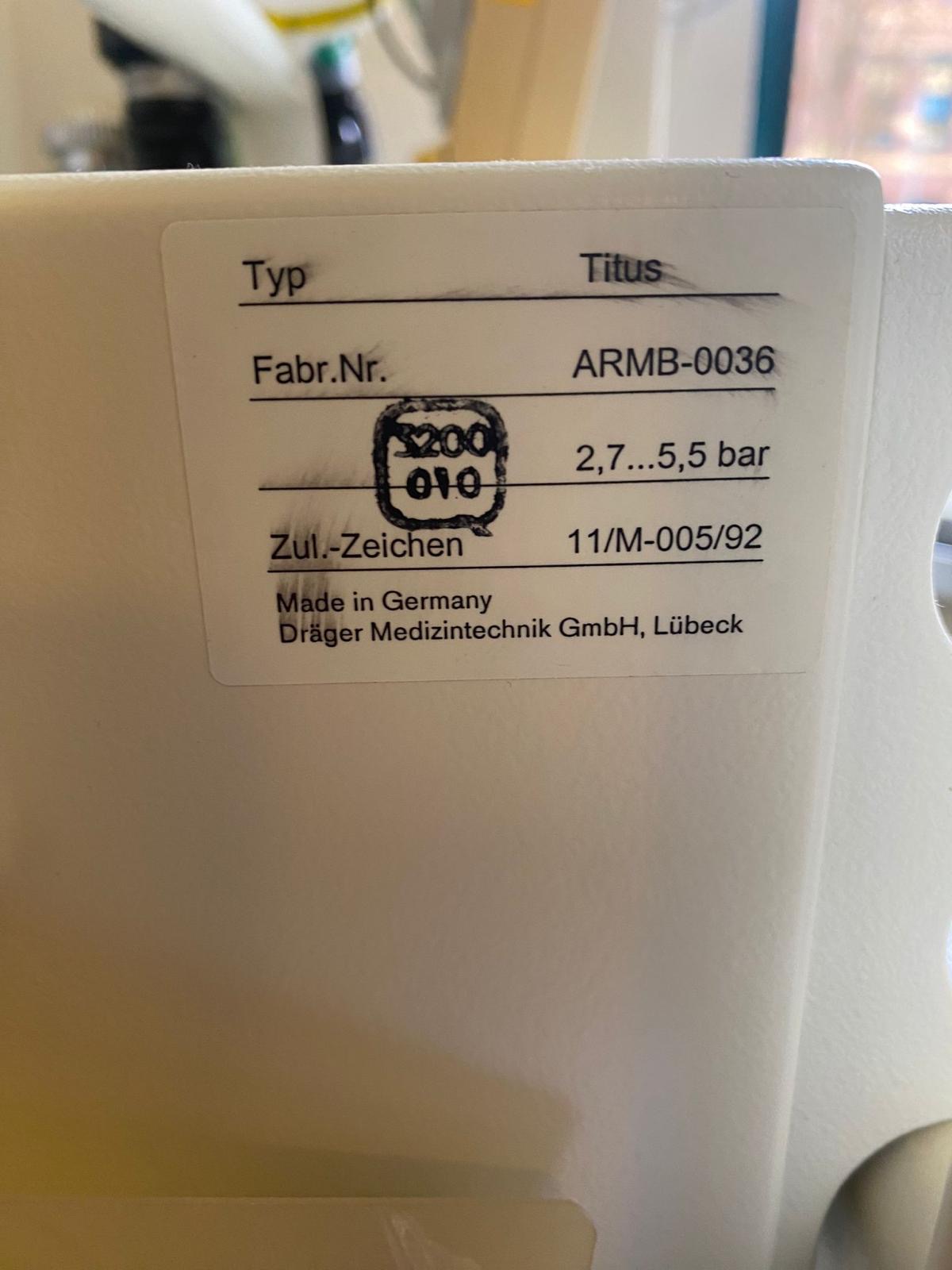 Titus Narkosegerät von Dräger - Bild 3