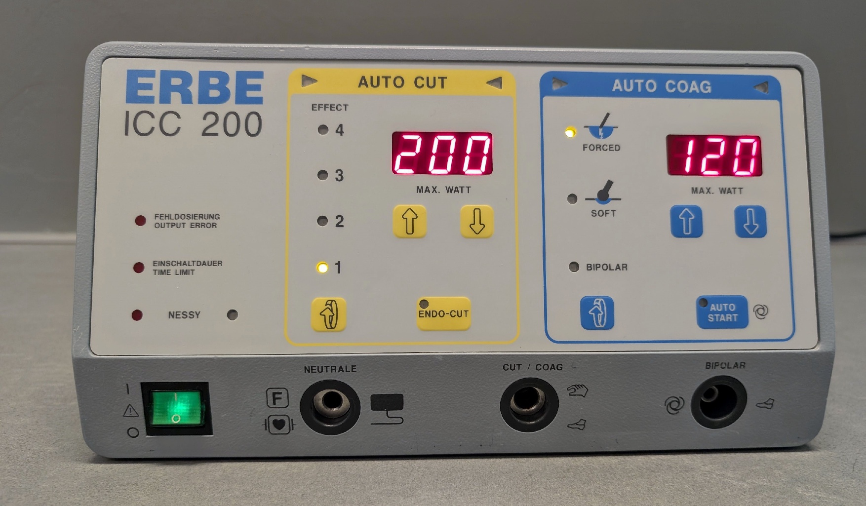 Erbe ICC 200 HF-Chirurgiegerät Prüfprotokoll - Bild 3