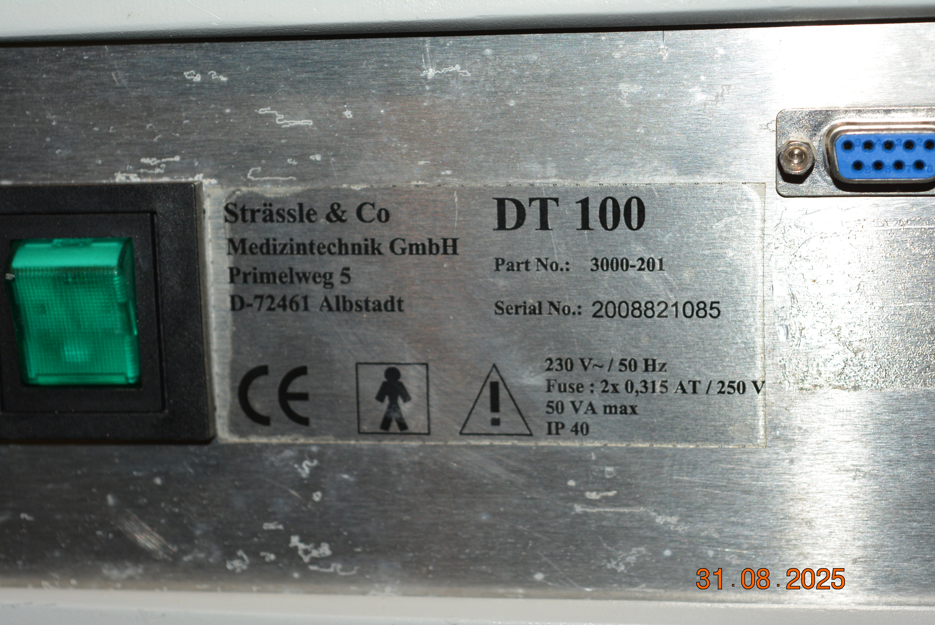Strässle DT 100 Elektroden-Sauganlage ( 20) BK   - Bild 3
