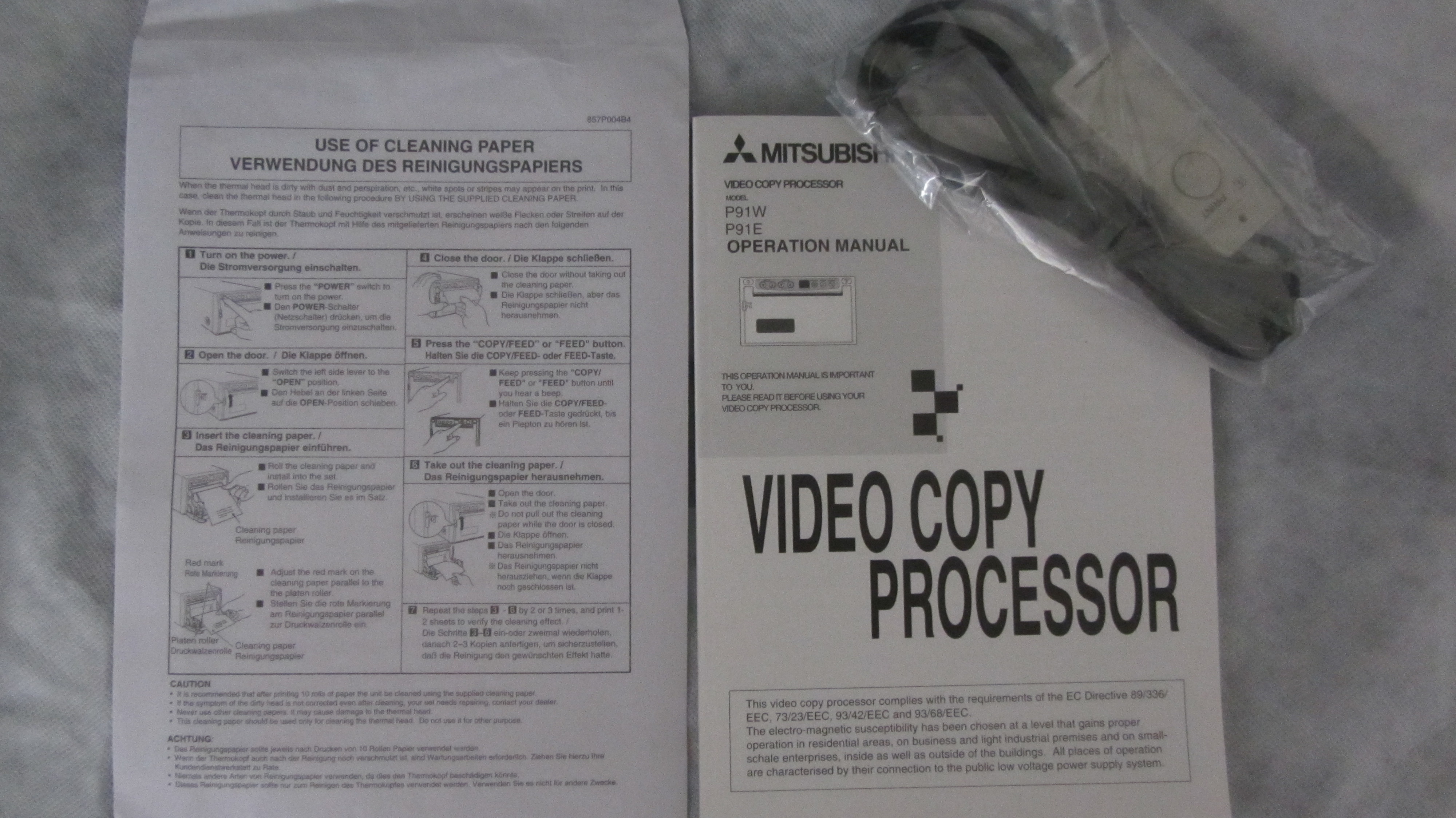 Mitsubishi Video Copy Processor P93E mit Zubehör - Bild 3