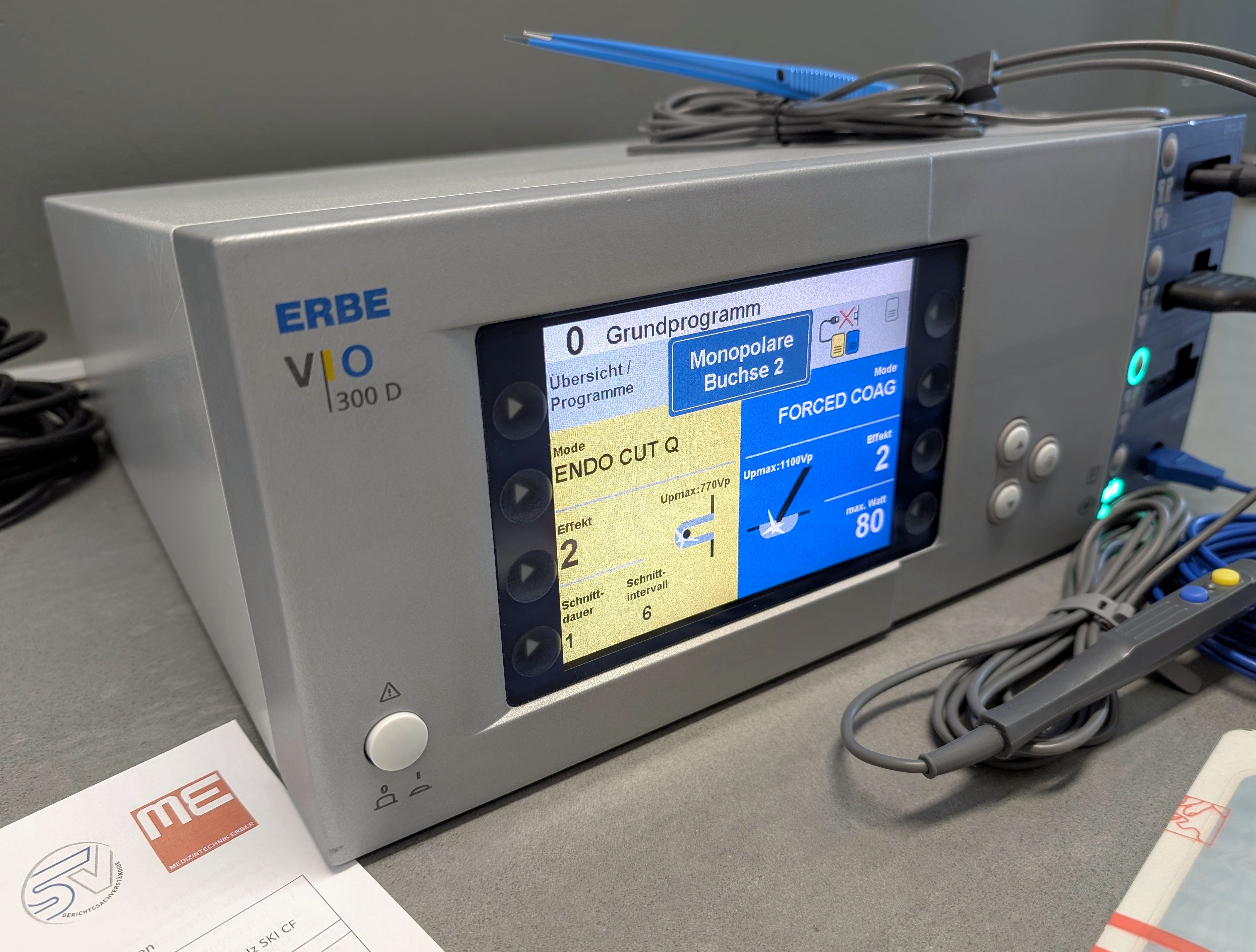 Erbe VIO 300D HF-Chirurgiegerät mit Prüfprotokoll - Bild 3