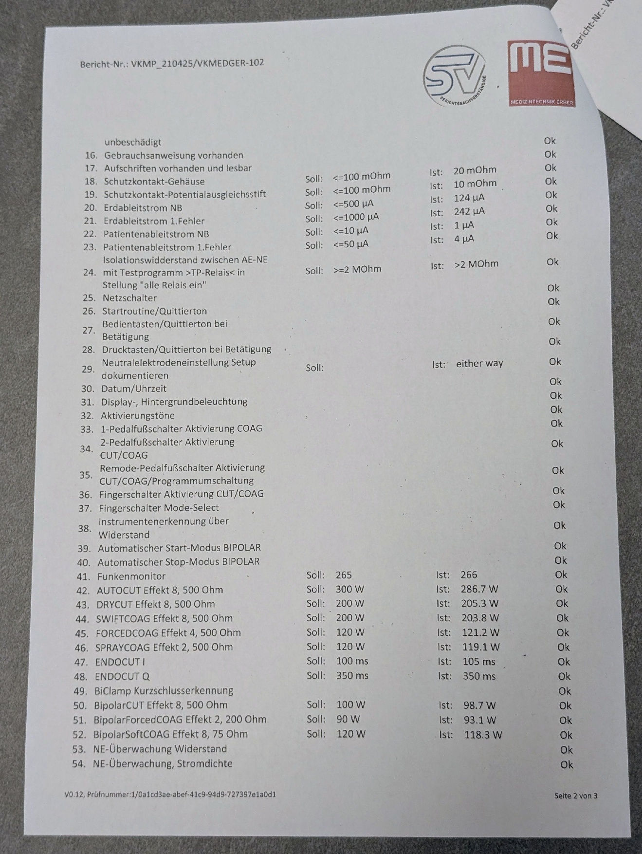 Erbe VIO 300D HF-Chirurgiegerät mit Prüfprotokoll - Bild 6