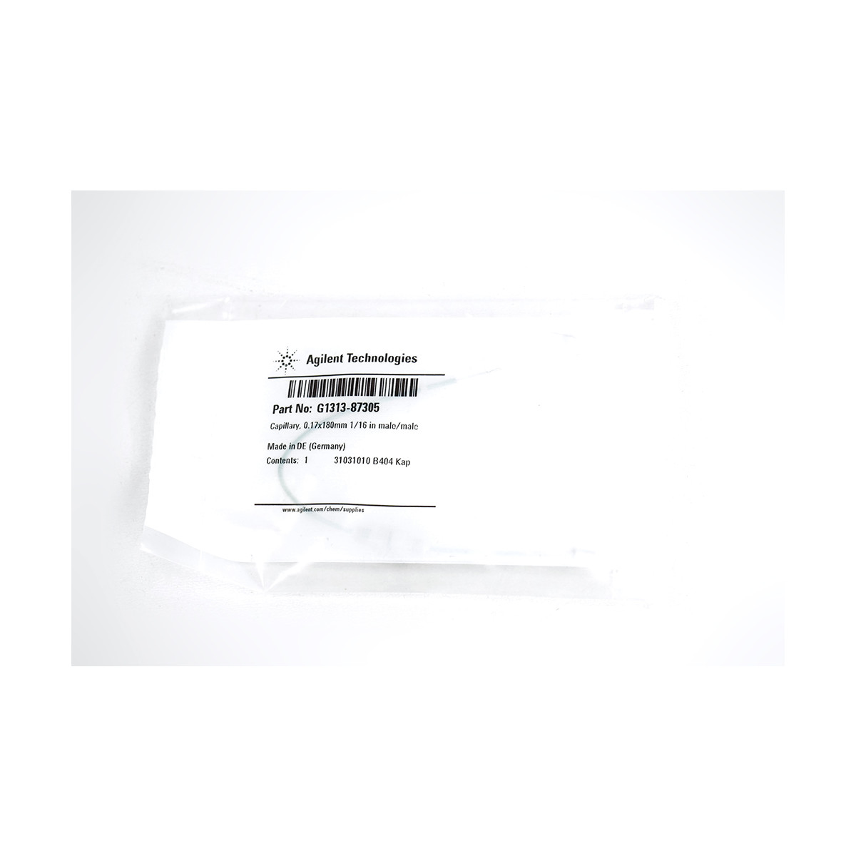 Agilent Capillary stainless steel 0.17 x 180 mm S/S ps/ns / G1313-873, 84,49 €