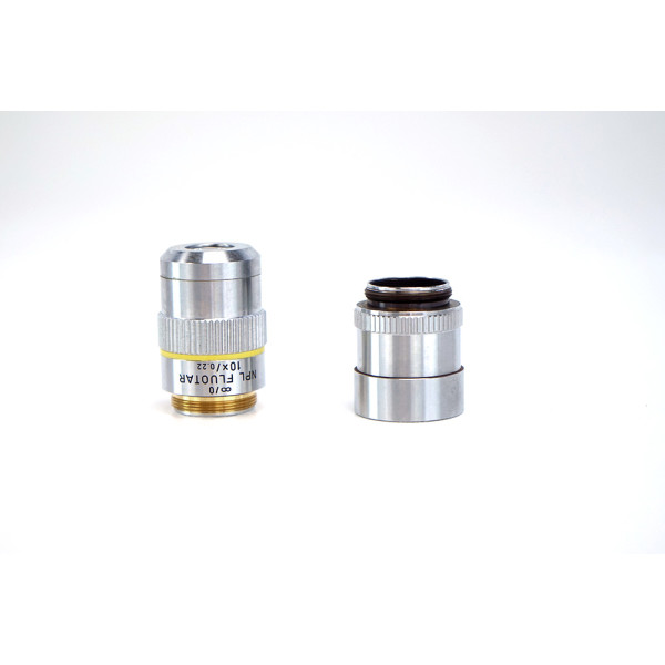Leitz Leica NPL Fluotar 10x/0.22 Microscope Objective with Extension , 297,50 €