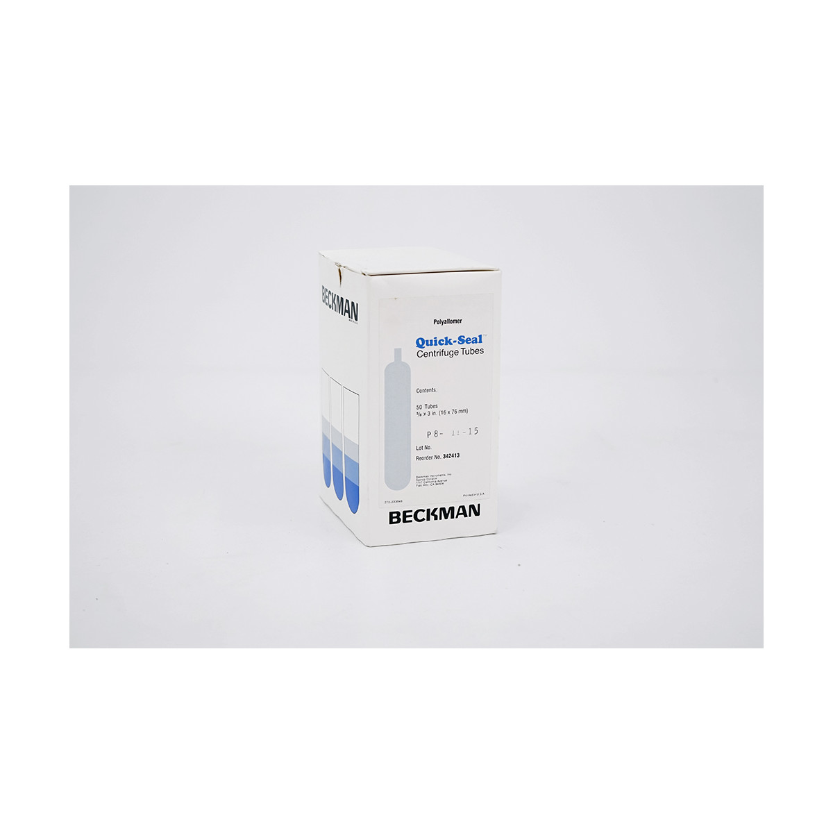 Beckman 342413 13.5 mL Quick-Seal Round-Top Polypropylene Tube 16x76m, 130,90 €