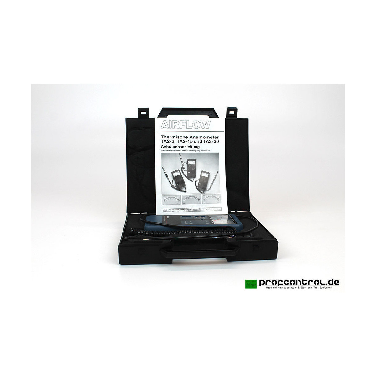 AIRFLOW TA2-2 Thermisches Anemometer Thermometer 0-2 M/S 0-80°C Veloc, 297,50 €