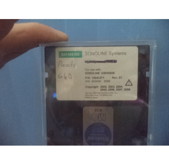 SIEMENS Preset Disk Sonoline G50/G60S