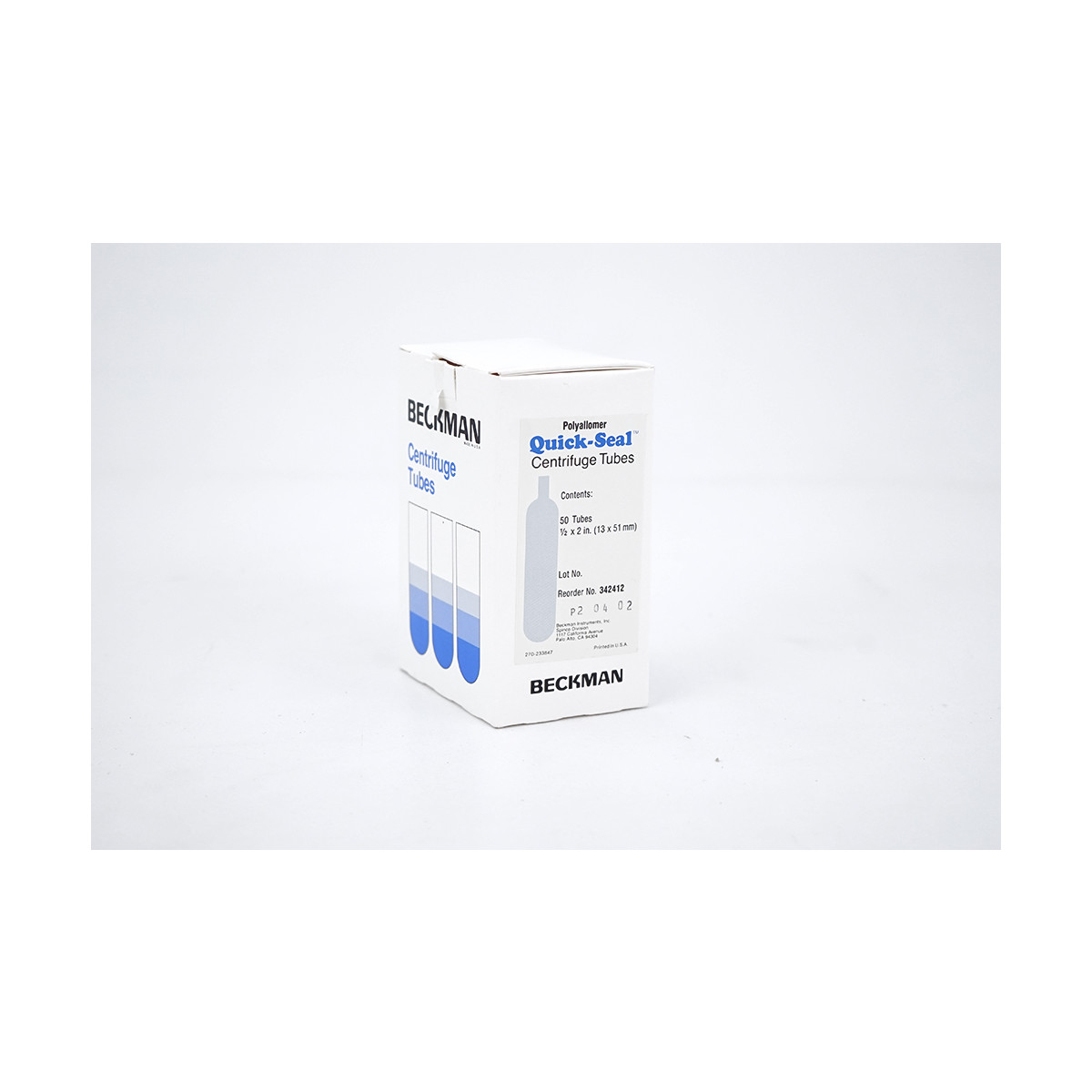 Beckman 342412 5.1 mL Quick-Seal Round-Top Polypropylene Tube 13x51mm, 130,90 €