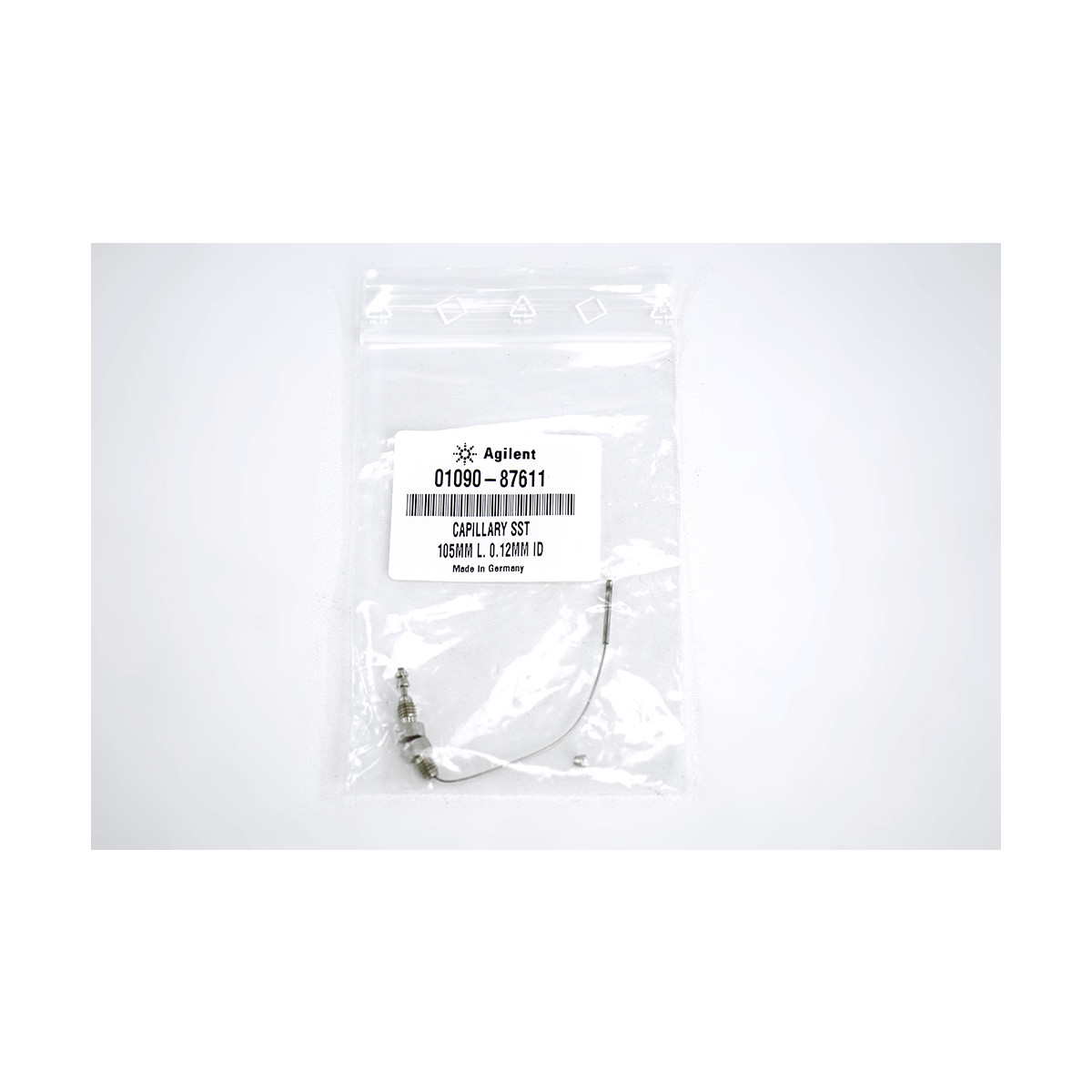 Agilent Capillary stainless steel 0.12 x 105 mm S/S ps/ns / 01090-876, 121,38 €