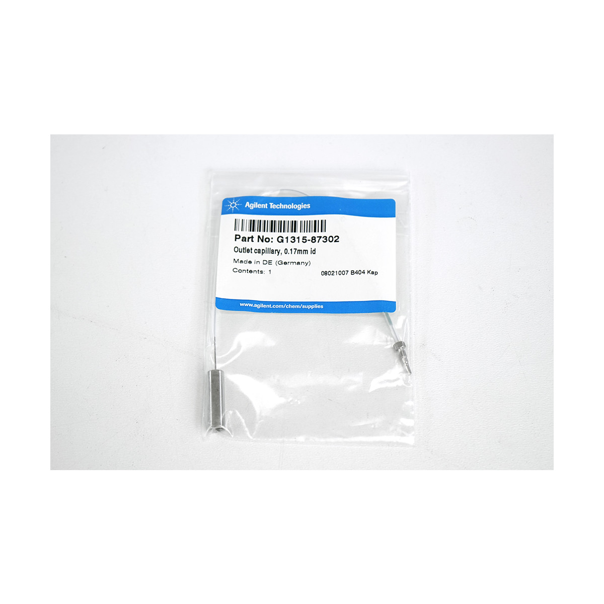 Agilent DAD/MWD Capillaries stainless steel 0.17 x 210 mm / G1315-873, 109,48 €