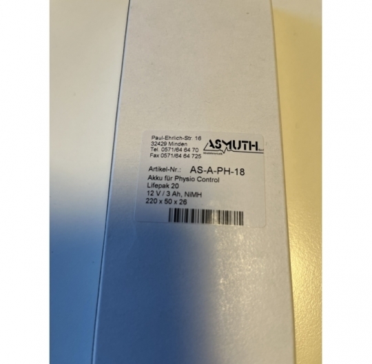 ASMUTH Lifepak 20 battery