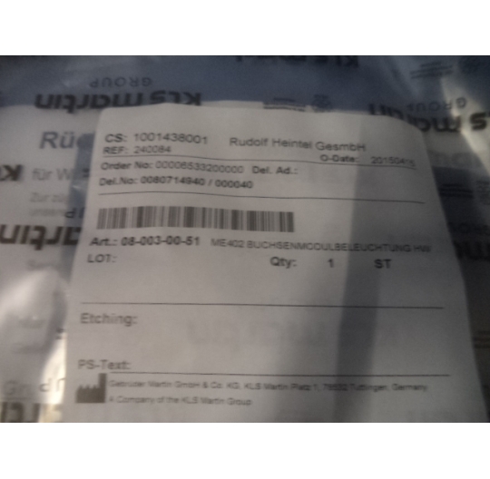 KLS MARTIN REF 08-003-00-51