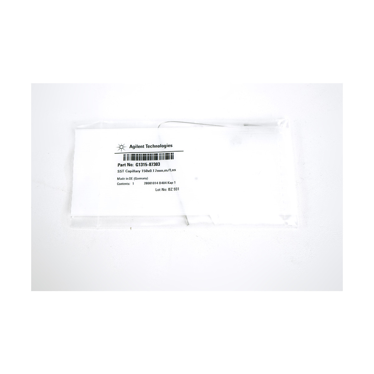 Agilent Capillary stainless steel 0.17 x 150 mm S/U ns/ps - G1315-873, 74,97 €