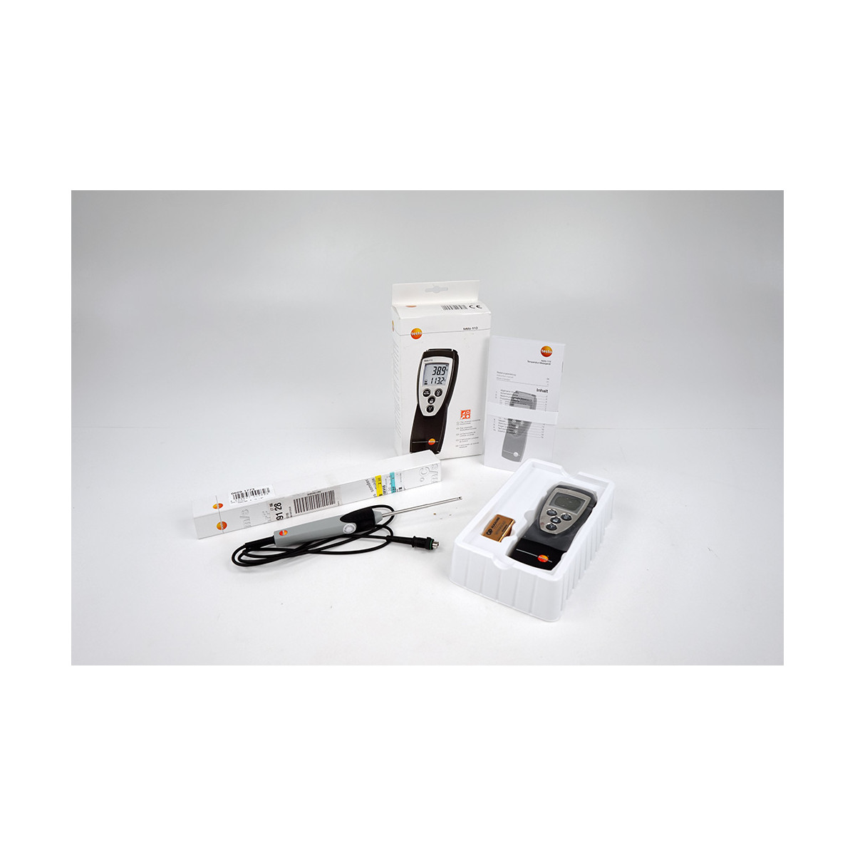Testo 110 Digital Temperature Meter + Testo Robust Air Temperature Pr, 297,50 €