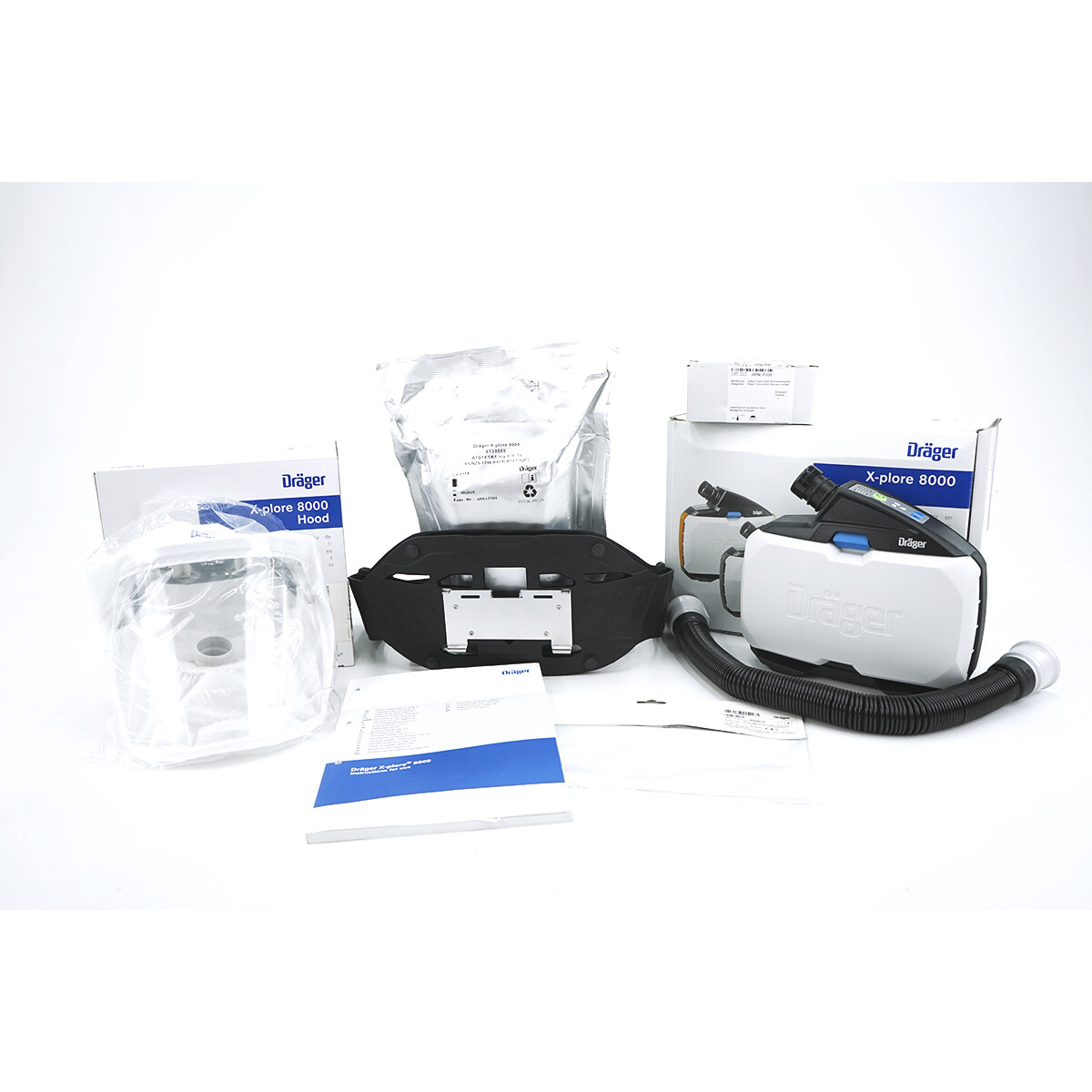 Dräger X-plore 8000 Sytem Haube+Gebläsefiltergerät + Tragegurt + Filt, 892,50 €