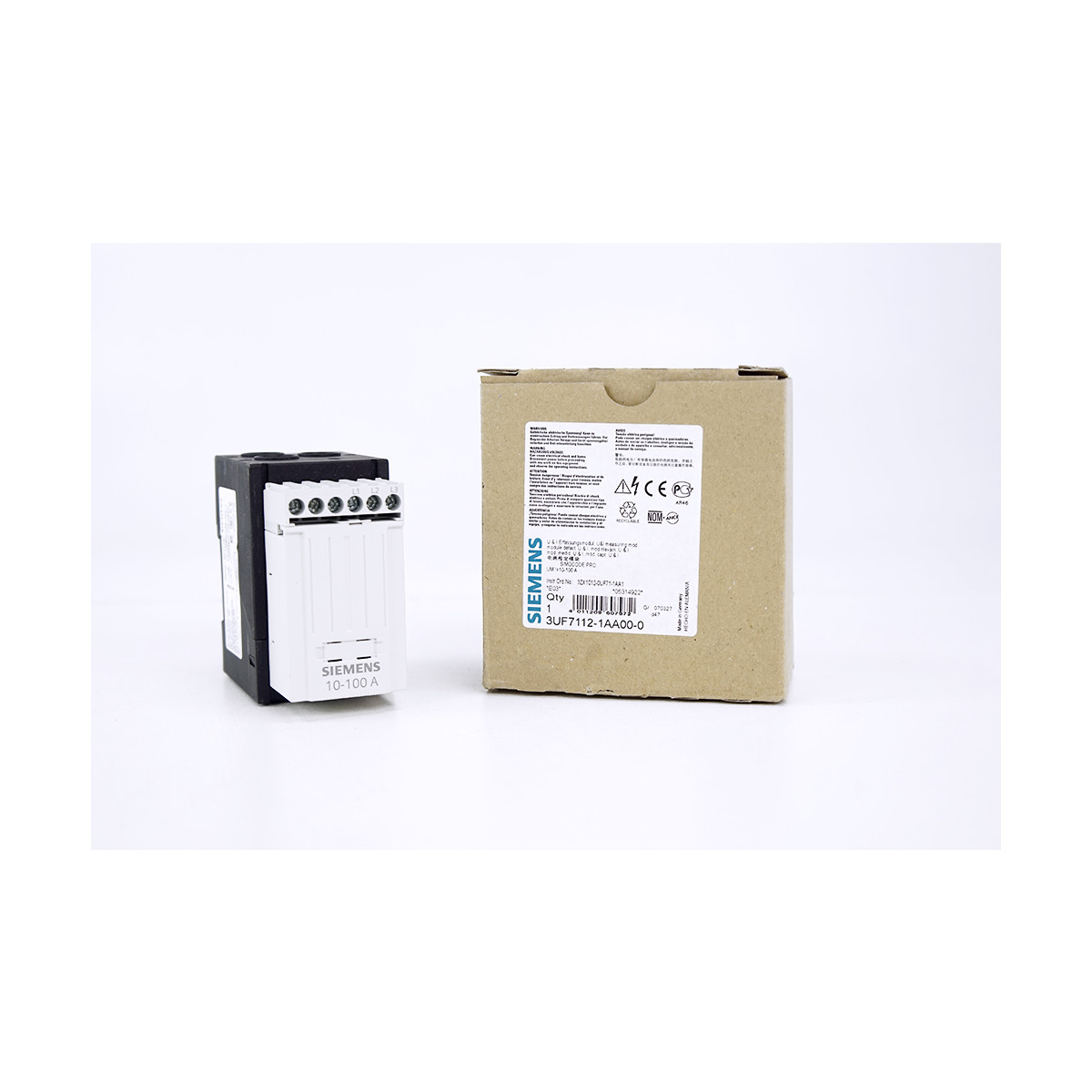 Siemens 3UF7112-1AA00-0 Strom-/Spannungserfassungsmodul Einstellstrom, 178,50 €