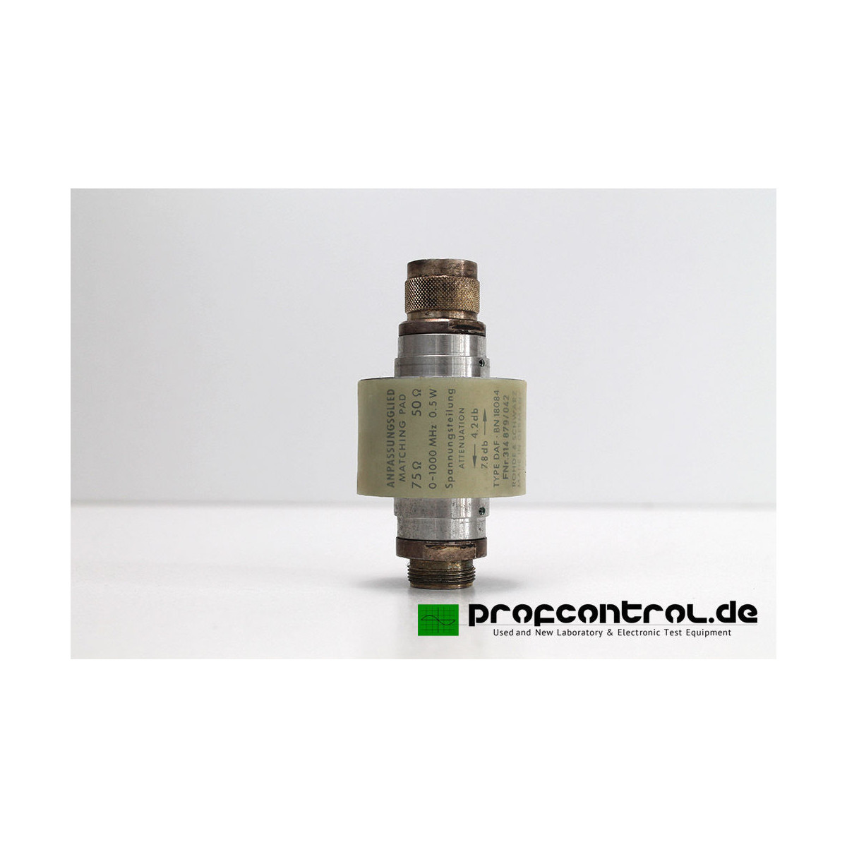 Rohde & Schwarz DAF Matching Pad 75-60 Ohm 0-1000MHz 0.5W 4.2dB-7.8dB, 59,00 €
