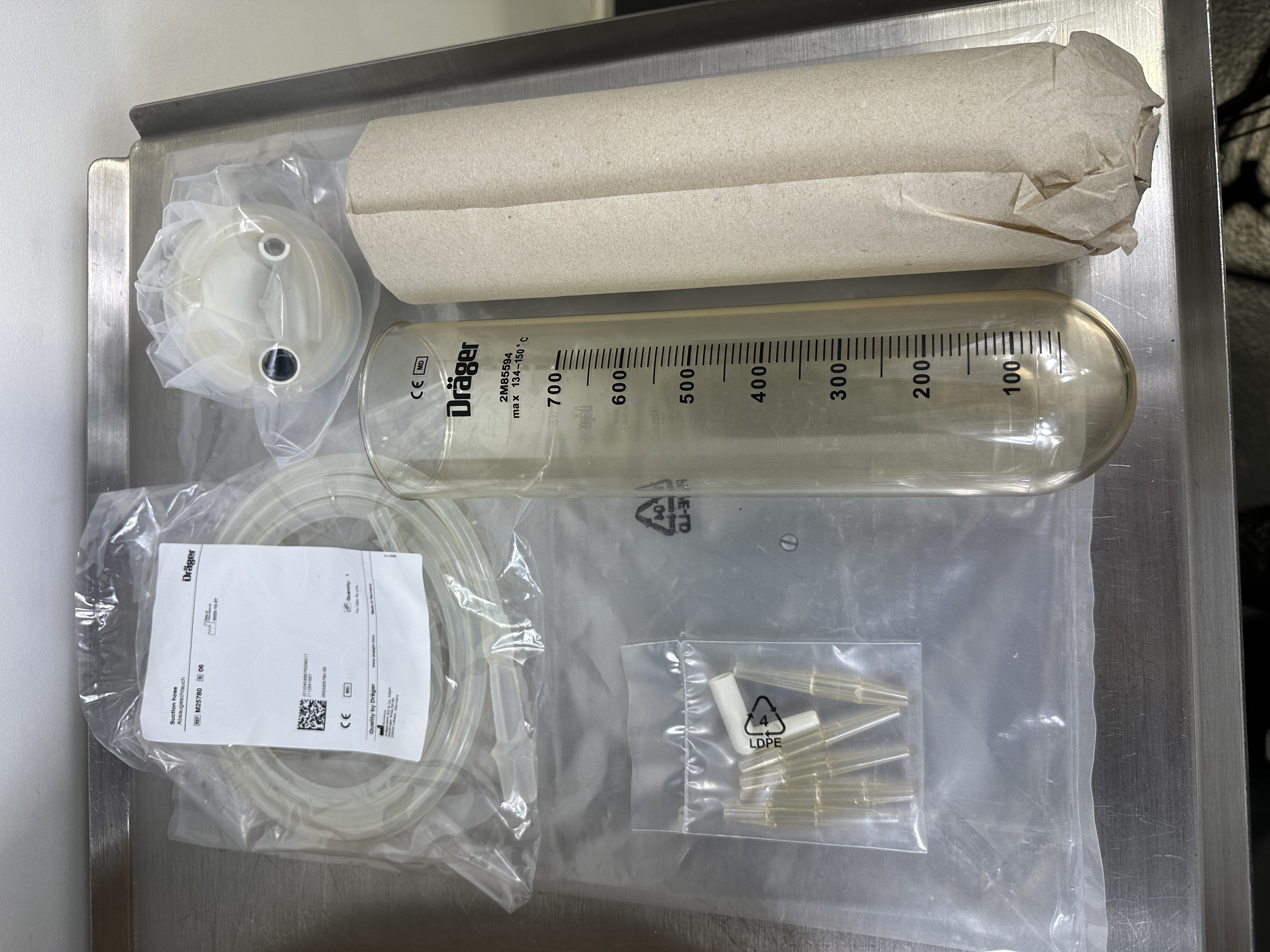 Sekretabsaugflasche Dräger